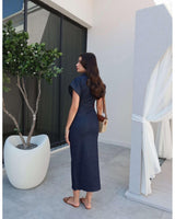 Buttoned Denim Dress