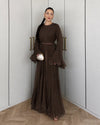 Buttoned Flow Maxi Dress + Belt