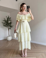 Camellia Ruffle Dress