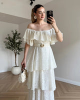 Camellia Ruffle Dress