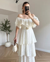 Camellia Ruffle Dress
