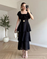 Camellia Ruffle Dress
