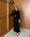 Cape Maxi Dress with Gold Accent
