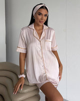 Champagne Stripe Pajama Set