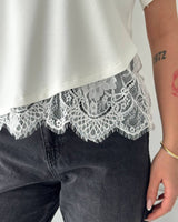 Chic Lace Detail T-Shirt