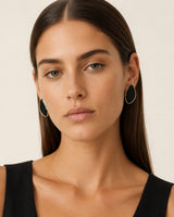 Claret Gloss Oval Studs