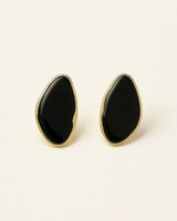 Claret Gloss Oval Studs