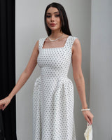 Classic Feminine Polka Dress