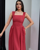 Classic Feminine Polka Dress