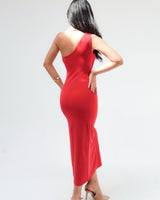 Contour Drape Midi Dress