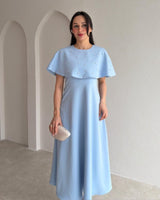 Crystal Cape Midi Dress