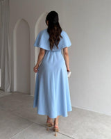 Crystal Cape Midi Dress