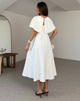 Crystal Cape Midi Dress