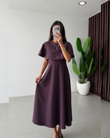 Crystal Cape Midi Dress