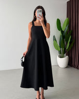 Crystal Cape Midi Dress