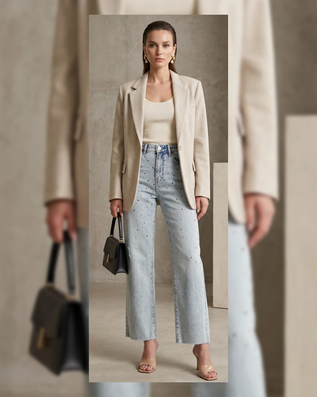 Crystal Dot Denim