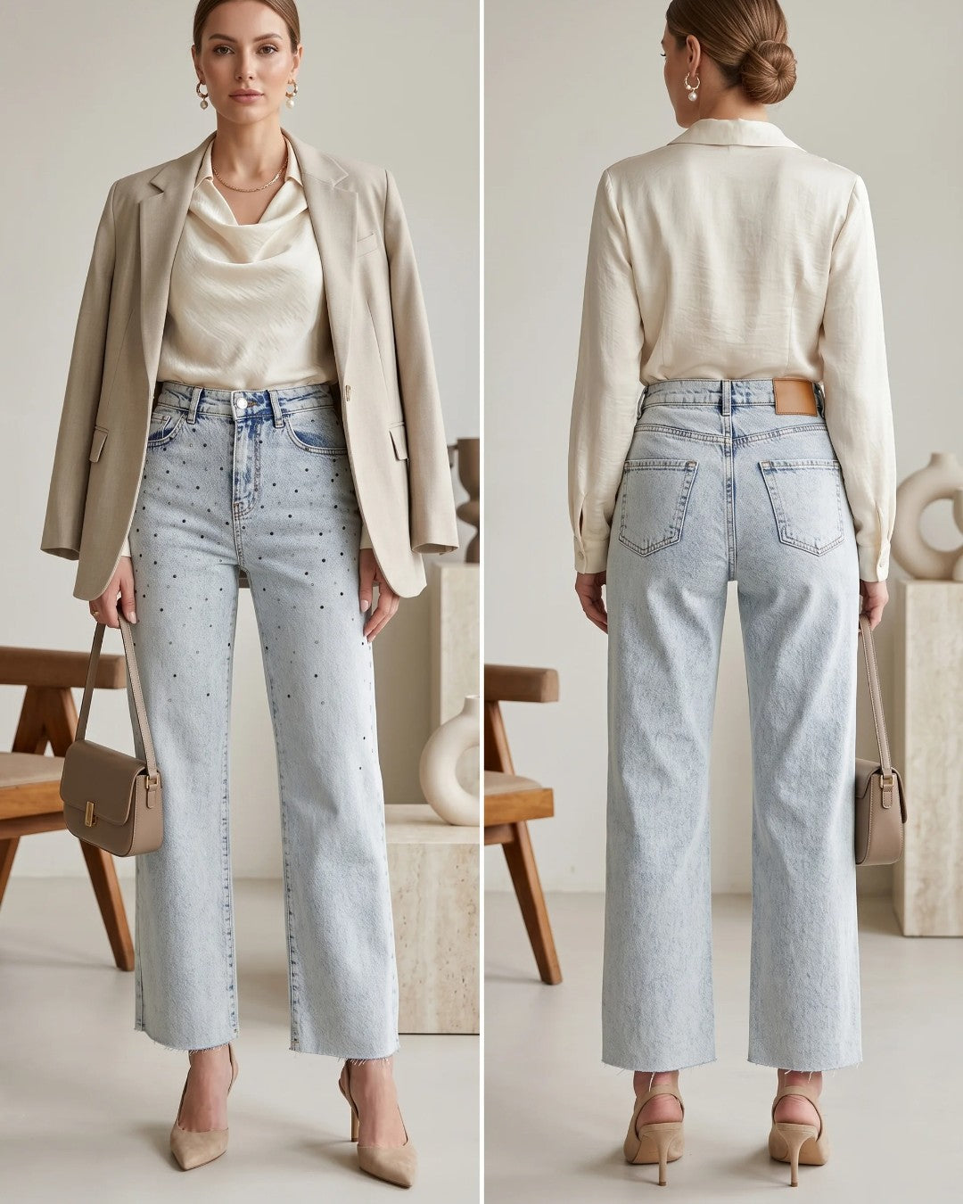 Crystal Dot Denim