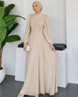 Crystal Neckline Evening Dress