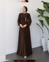Crystal Neckline Evening Dress