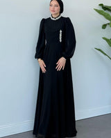 Crystal Neckline Evening Dress