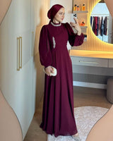Crystal Neckline Evening Dress