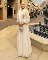 Crystal Neckline Evening Dress