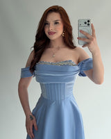 Crystal Satin Gown