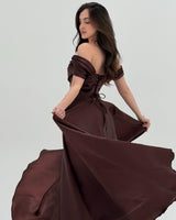 Crystal Satin Gown