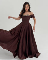 Crystal Satin Gown