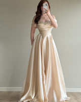 Crystal Satin Gown