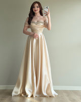 Crystal Satin Gown