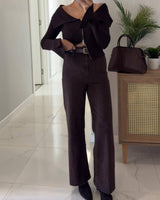 Dark Brown Denim + Belt