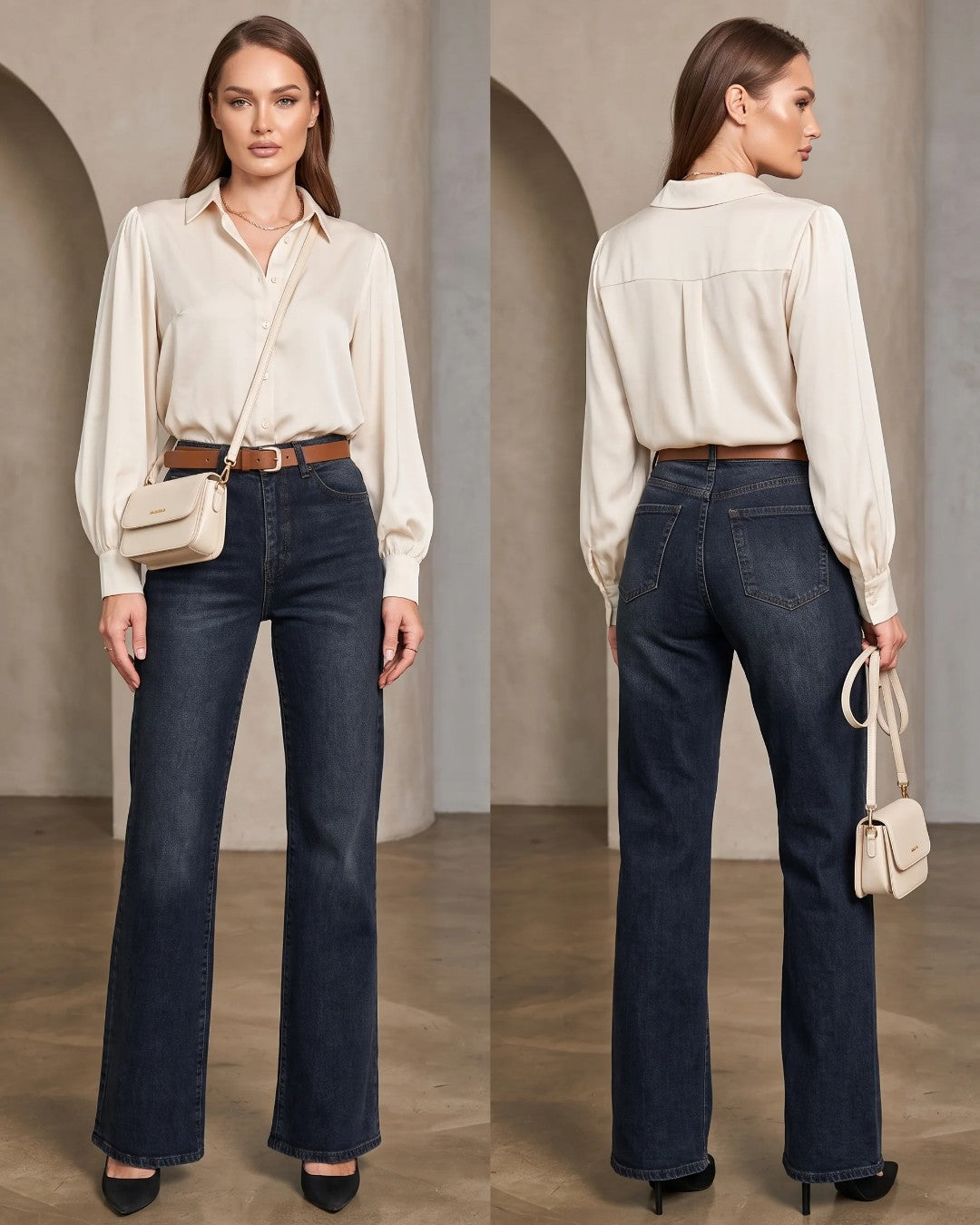 Dark Wash Denim+ Belt