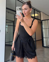 Defined Waist Flare Top