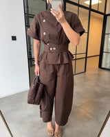 Defined Waist Tailored Set + Belt
