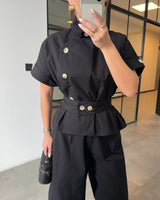 Defined Waist Tailored Set + Belt