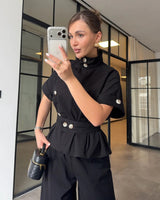 Defined Waist Tailored Set + Belt