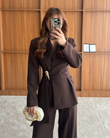 Defined Waist Tailored Suit