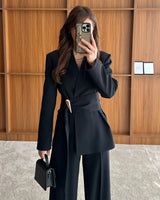 Defined Waist Tailored Suit