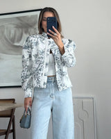 Dior Inspired Bomber Jacket