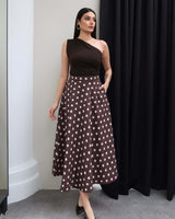 Dolce Polka Flow Skirt