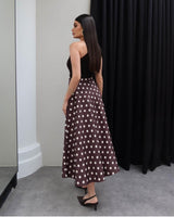 Dolce Polka Flow Skirt