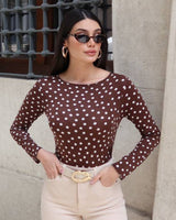 Dot Fitted Top