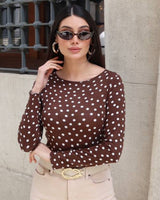 Dot Fitted Top