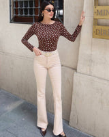 Dot Fitted Top