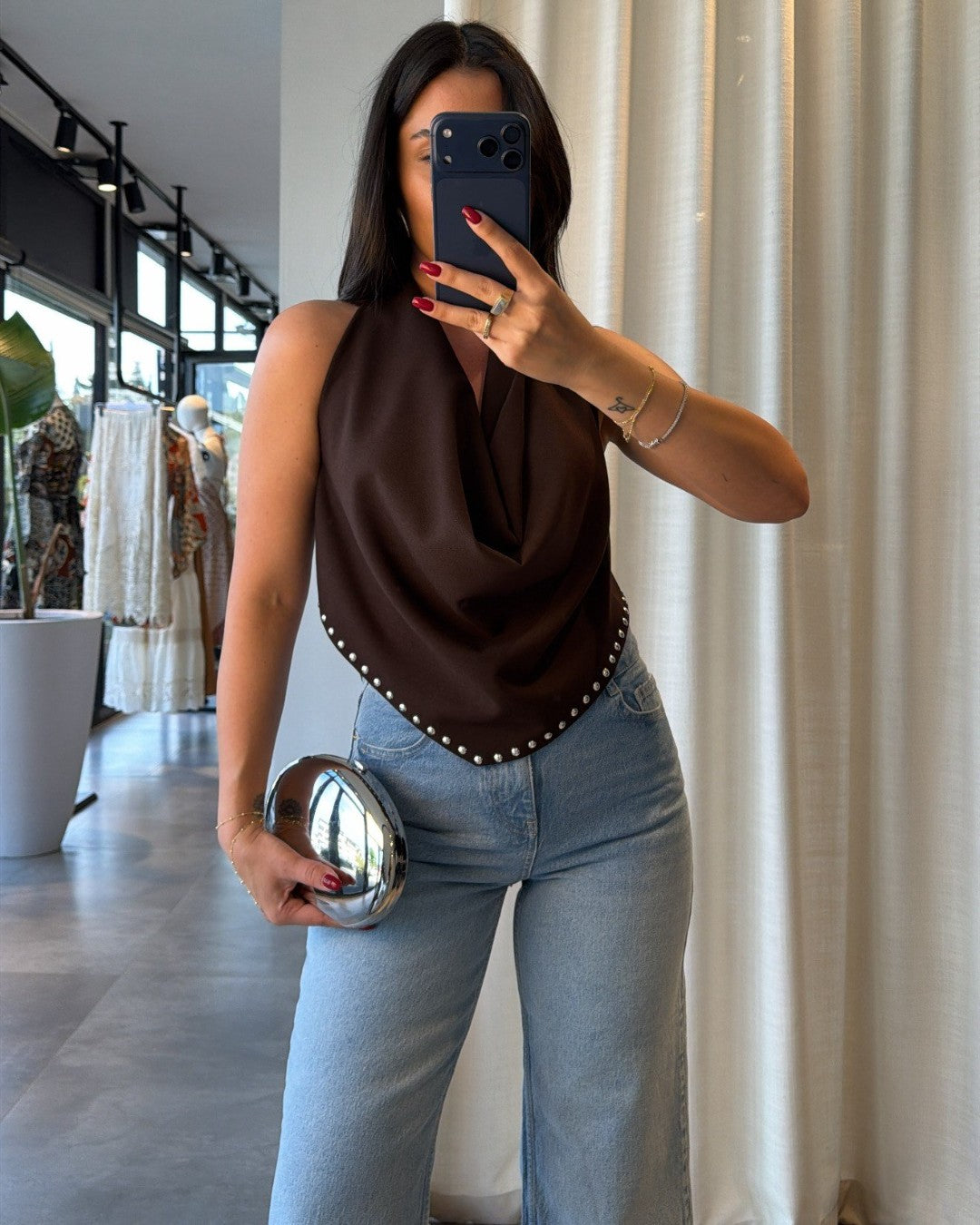 Drape Halter Top