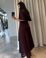 Draped Asymmetric Skirt Set