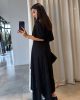 Draped Asymmetric Skirt Set