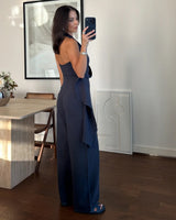 Draped Halter Jumpsuit