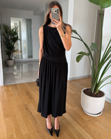 Draped Waist Maxi Dress